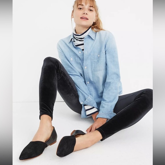 MADEWELL High-Rise Velvet Leggings - Picture 3 of 10